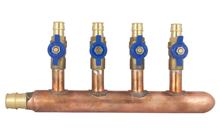 Cold–X Copper Manifold With Valves – Waterline Products